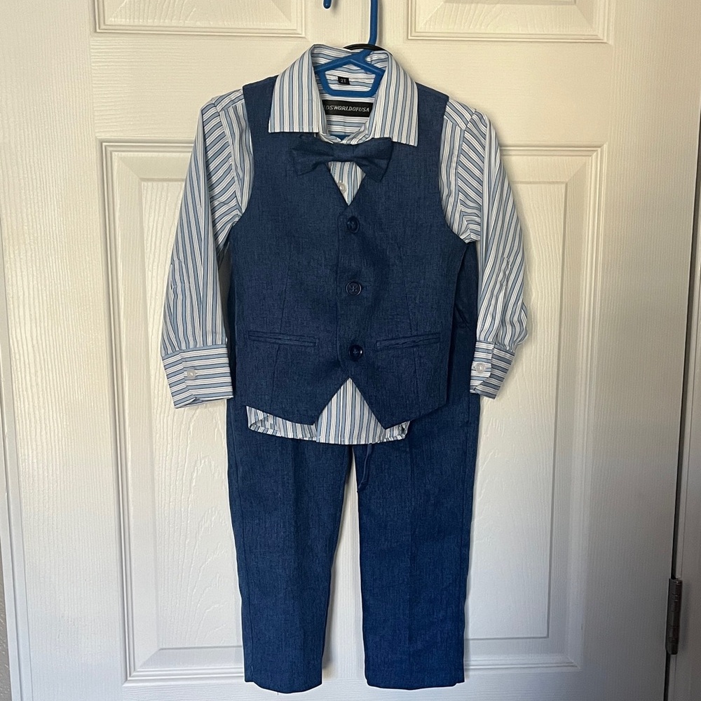 Kids world of USA toddler boy suit 2t